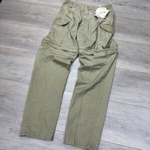 VTG Trail Designs The Walking Co Convertible Pants Sz 34x34 Khaki Utility Hike